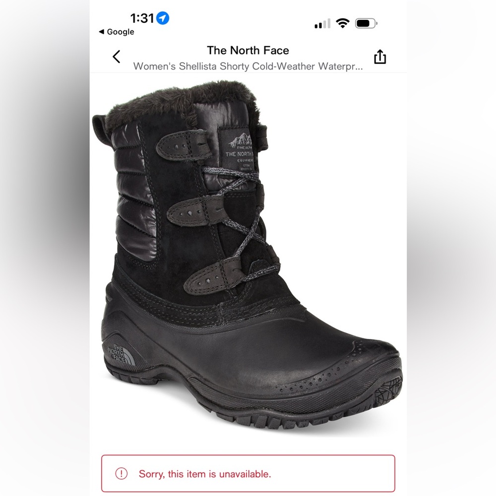 The North Face Women's Shellista II Shorty Boots - Black and Gray - Picture 9 of 10